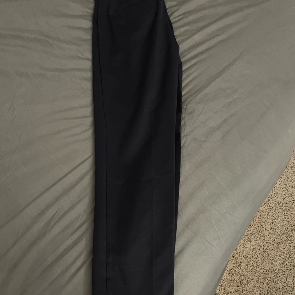 Women’s Navy Ankle High Rise Dress Pants - Picture 3 of 3